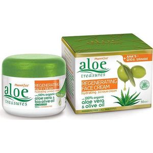 Pharmaid Aloe Treasures Regeneratieve  AHA + Q10 en Trimoist 24 uur voedende gezichtscrème 50ml