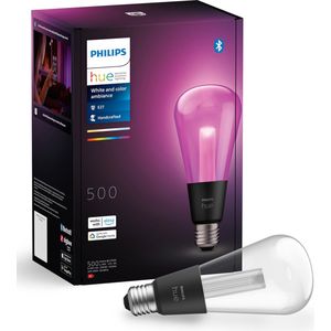 Philips Hue Lightguide edisonlamp ST72 - wit en gekleurd licht - E27