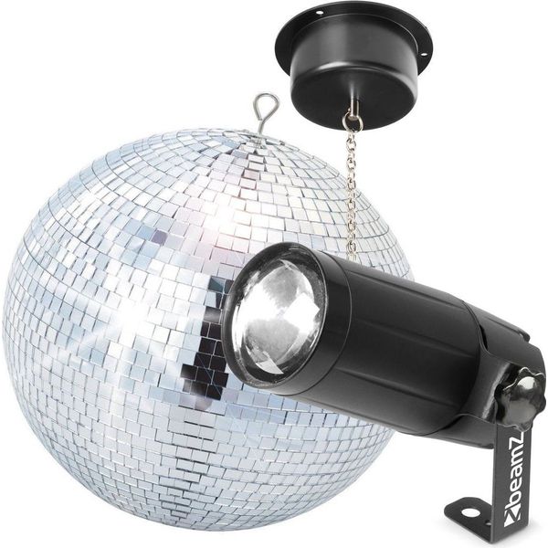 Veelkleurig en langzaam draaiende discobal 19 cm - Discolampen kopen? |  Mooiste lichteffecten | beslist.nl