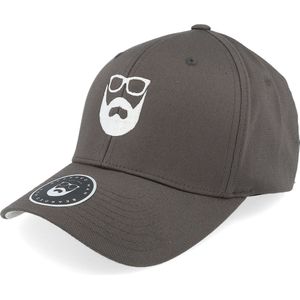 Hatstore- Logo Dark Grey Flexfit - Bearded Man Cap