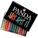 Panda set 12 kleuren krijtjes pastels oliepastels