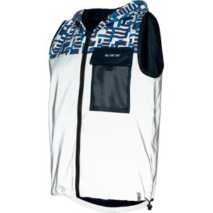 WOWOW - Towson Jacket - Fietsjack - Blauw - Mouwloos met Capuchon