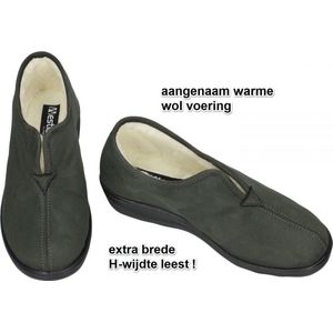 Westland -Dames -  grijs  donker - pantoffels - maat 38