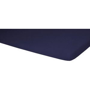 Polydaun - Hoeslaken - Splittopper - Jersey - 180 x 200/220 cm - Donkerblauw