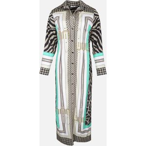 Dress Francis Bay Beige Zebra with Belt Details