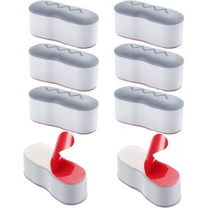 Toiletbril bumpers - 8 stuks universele deksel lifter pakking stoel buffer spacers accessoires met sterke lijm (wit)