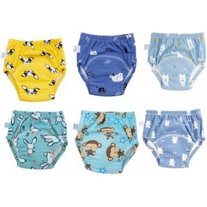 Katoen - Herbruikbaar - Zindelijkheidstrainingslips - Ademend - Jongens & Meisjes Algemene Slips - Katoen - Veelkleurig - Maat 110 - 6-pack