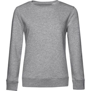 Organic Inspire Crew Neck Sweater Women B&C Collectie Heather Grijs maat XXL