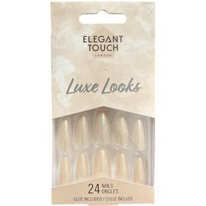 Elegant Touch London Luxe Looks gold Stars Nagels 24 stuks Plak Nagels +Lijm