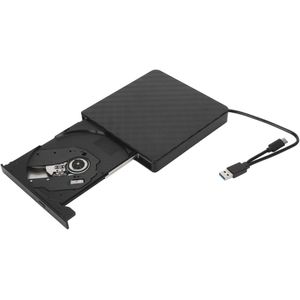 Draagbare Externe DVD-brander met USB 3.0 en Type C - Optisch Schijfstation voor Laptop en Desktop