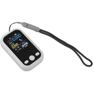 5-in-1 Luchtkwaliteitsmeter met CO2 Sensor - Temperatuurmeter - Luchtvochtigheidsmeter - Draagbare Luchtkwaliteitsmonitor - CO2 Meter voor Binnenruimte - Smart Detector voor Thuis, Kantoor & Auto (Wit)