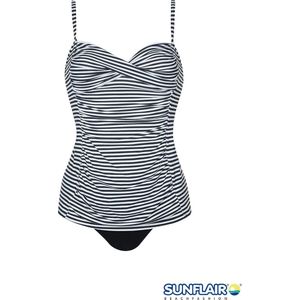 Sunflair - Tankini - Zwart/Wit gestreept