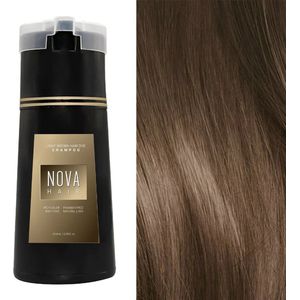 NovaHair - Dye Shampoo - Verzorgende Kleuring - Voor Grijs Haar - Natuurlijke Extracten