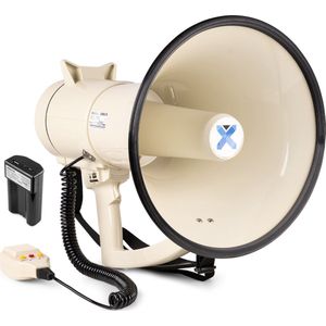 Vonyx MEG120 Megafoon - Beige - 120W - Met Sirene en Bluetooth