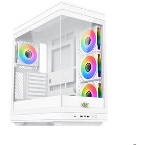 PC-behuizing - XIGMATEK - META Arctic - Mid Tower - E-ATX - Gehard glas - ARGB - Wit