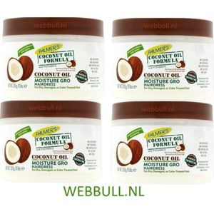 Palmer's Coconut Oil Formula Moisture Gro Shining - Voordeelverpakking 4 x 250 ML - Hairdress crème