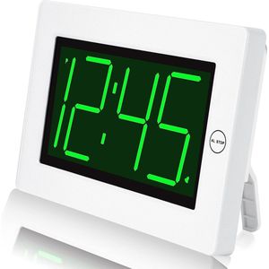 Digitale Wekker - Groot LED Display - 8 Inch - Instelbare Helderheid - Voor Slaapkamer en Kantoor