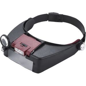 Hoofdloep Loepbril met Led Verlichting - Vergrootglas Bril - Juweliersloep - Hoofdloep - 1.5X, 8.0X