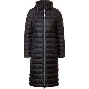 Cecil Super Long Quilted Coat Dames Jas - kleur Black - Maat s