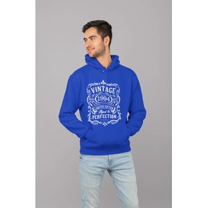 1994 Jaar Blauw Hodie - Maat M - Vintage Aged To Perfection - Verjaardagscadeau - Limited Edition
