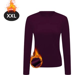 Nivard Thermokleding Dames - Thermoshirt - Polyester - Winter - Lange Mouwen - Lood - S