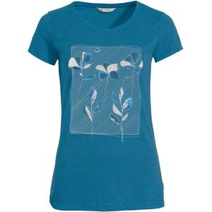 Vaude Skomer Print T-shirt Met Korte Mouwen Blauw 34 Vrouw