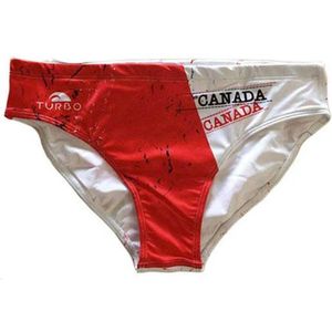 Turbo Canada Zwemslip Rood,Wit S Man