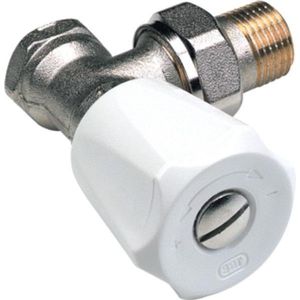 SAR Radiatorafsluiter 1 pijps systeem 1/2 haaks 418G
