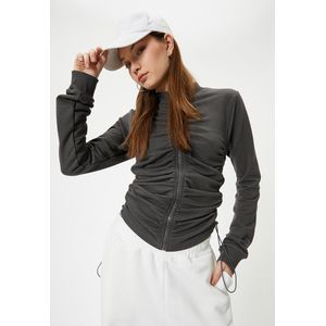 Sweatshirt - Met Garen - Volledige Ritssluiting - Lange Mouw