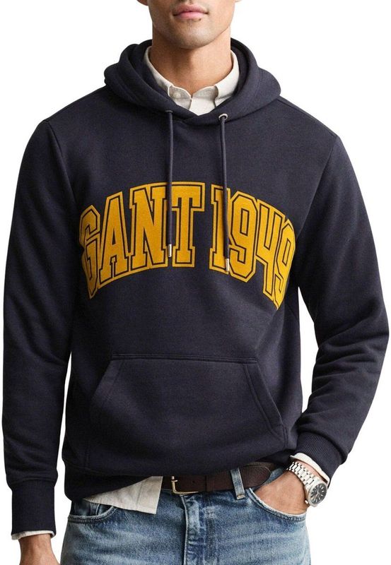 GANT Sweatshirt  donkerblauw / safraan