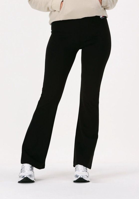 Tommy Jeans Tjw Badge Flare Legging Broeken & Jumpsuits - Zwart
