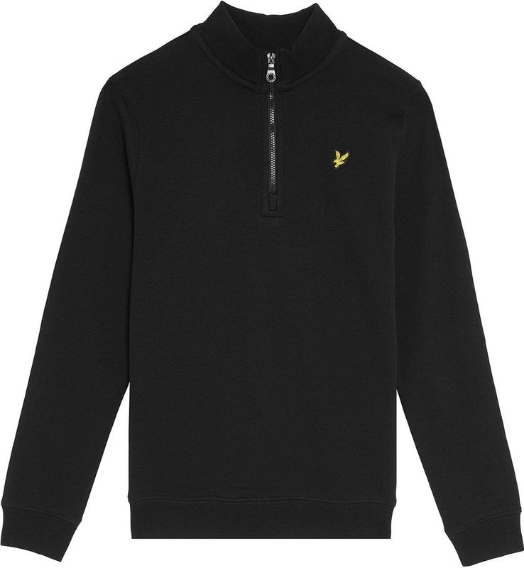 Lyle & Scott - Quarter Zip Pullover - Zwart - Maat 104