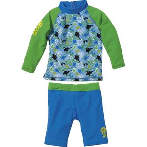 UV-shirt + zwemshort Sealife Blauw| 80-86