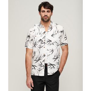 Superdry Overhemd Ss Beach Shirt M4010793a Optic Bamboo Mannen Maat - L