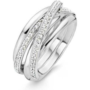 TI SENTO Milano Ring 12056ZI - Maat 56 (17,75 mm) - Gerhodineerd Sterling Zilver