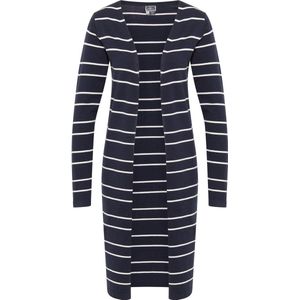 DreiMaster - Vest - Marine - Dames - Wol - Wit