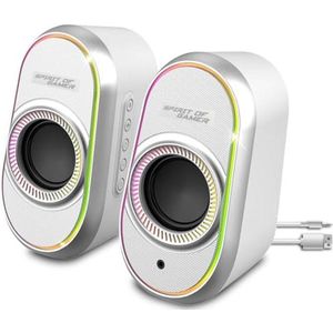 Gaming Speakers 2.0 voor PC en Mac met Rijk Geluid en RGB-verlichting