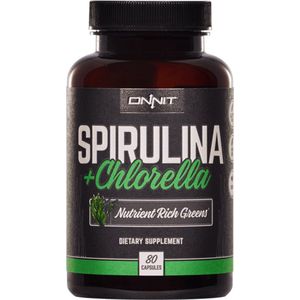 Onnit - Spirulina en Chlorella - Supports Detoxification - 80 capsules