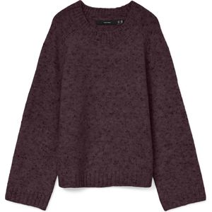 Vero Moda - Vmingrid Ls O-neck - Gebreide Trui - Bordeaux