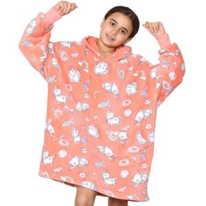 Ultra Zachte Oversized Hoodie voor Kinderen met Pluche Sherpa Voering - Comfortabele en Stijlvolle Sweater voor Jongens en Meisjes