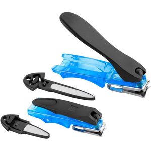 Nagel Clipper 2-Delig Manicure Pedicure Set Blauw