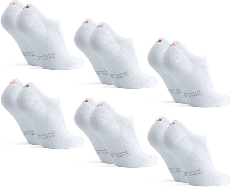 DANISH ENDURANCE - Onzichtbare Bamboe Sokken - Unisex - Anti-Slip Hiel - Maat 43-47