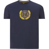 Charles Colby T-Shirt ronde hals donkerblauw, Print