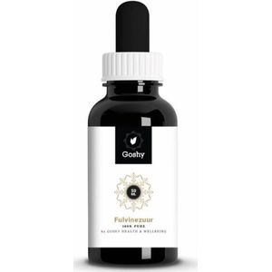 Goshy - Ultra Fulvic Acid - Fulvinezuur - Detox - Essentiële mineralen - Antioxidant - Betere opname - Gezondheid - Vloeibaar - 50ml - Vegan - Voedingssupplement