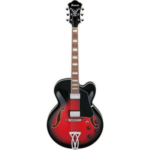 Ibanez Artcore AF75-TRS Transparent Red Sunburst - Elektrische gitaar