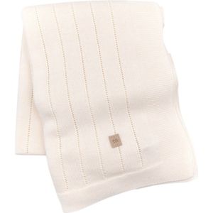 Bamboom Gestreept Wiegdeken - Zomer - Wit - 75 x 100 cm