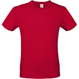 2-Pack herenshirt '150' met ronde hals B&C Collectie Deep Red maat XS