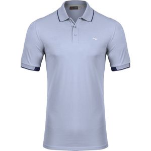 Kjus Men Stan Polo S/S (front logo) - Blue fog - Outdoor Kleding - Fleeces en Truien - Polo's