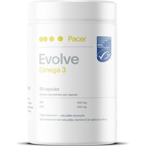 Pacer EVOLVE - Omega 3 Visolie Capsules - 300 mg DHA + 400 mg EPA - 90 Capsules - MSC keurmerk & TG-Vorm