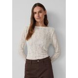 s.Oliver - Longsleeve - Semi-transparant - Zacht Jersey Kant